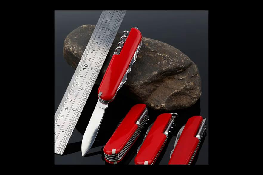 11in 1 Multi-function Stainless Steel Mini Swiss Army Knife Household Combination Tool Folding Pocket Knife Camping Edc