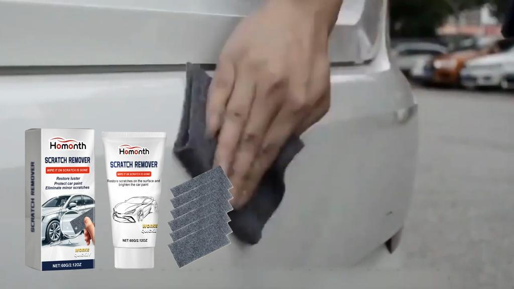 Homonth Набор для удаления царапин с кузова автомобиля Nano Flash Fabric - Восстановление царапин лакокрасочного покрытия с помощью полирующего средства