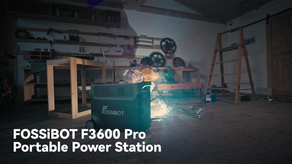 Электростанция - FOSSIBOT - F3600PRO - 3840 Втч - 3600 Вт - Аккумулятор LiFePO4