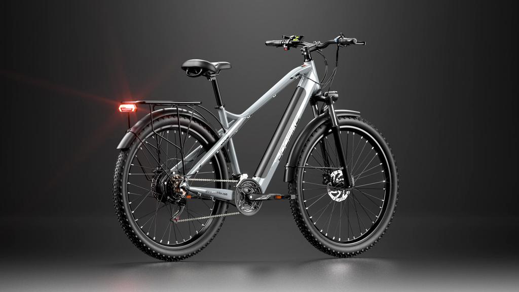 JOOBIKE JOO2 Electric Bike, 1000W Brushless Motor, 48V 16Ah Battery, 29×2.25'' Tires, 7-Speed, Hydraulic Brakes, LCD Display, 90km Range, 45km/h, Grey