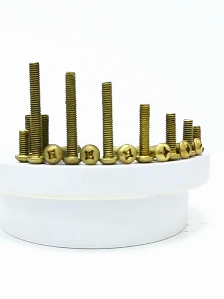 300 шт. M3 латунные винты с плоской головкой Phillips, болты и шестигранные гайки, шайбы, ассортимент