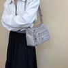 Сумка для мамы, женская сумка через плечо из мягкой кожи, многосекционная, винтажная, большой емкости, сумка через плечо