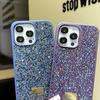 Роскошный блестящий чехол для телефона с блестками для iPhone 17 16 Pro Max 15Pro 14plus 13 12 Vogue Защитный мягкий чехол с бриллиантами Защитная оболочка