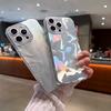 Лазерный чехол для телефона из ТПУ с текстурой пера для iPhone 15 14 13 Pro Max, ударопрочный чехол с блестками