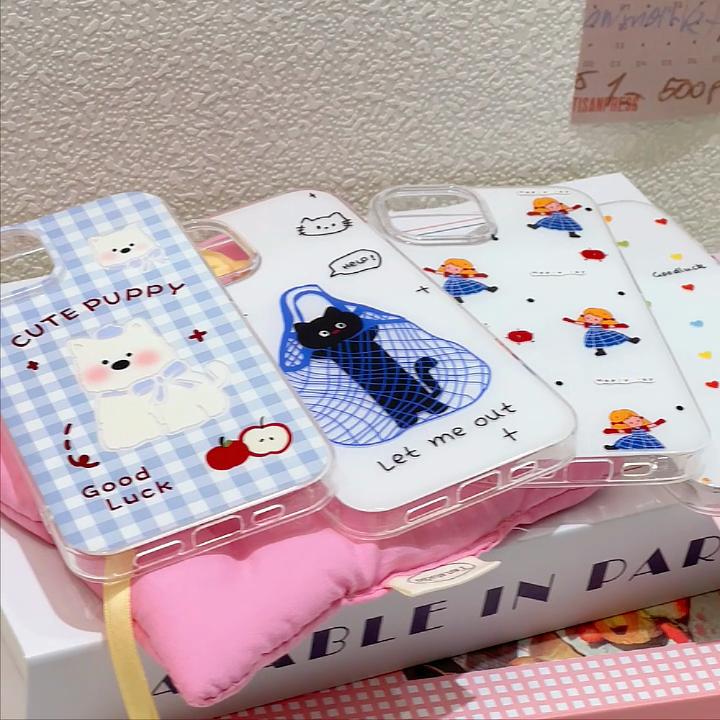 Painted Phone Case for iPhone 12 13 15 16 iPhone 16 12 13 14 15 Pro 14 15 16 Pro Max Coverage Shockproof Anti-Fingerprint Fresh Style Protective Case