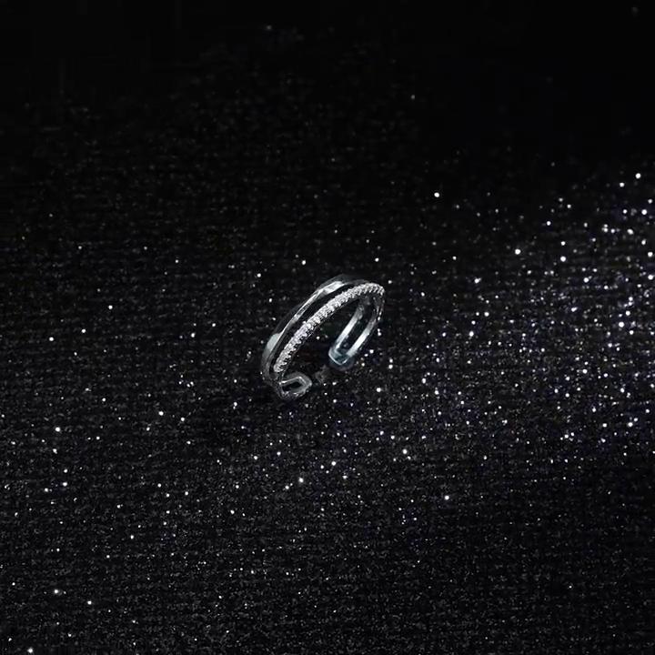 Tancise Classic 925 Sterling Silver  Zircon Ring Ladies Jewelry Wedding Promise Party Gift