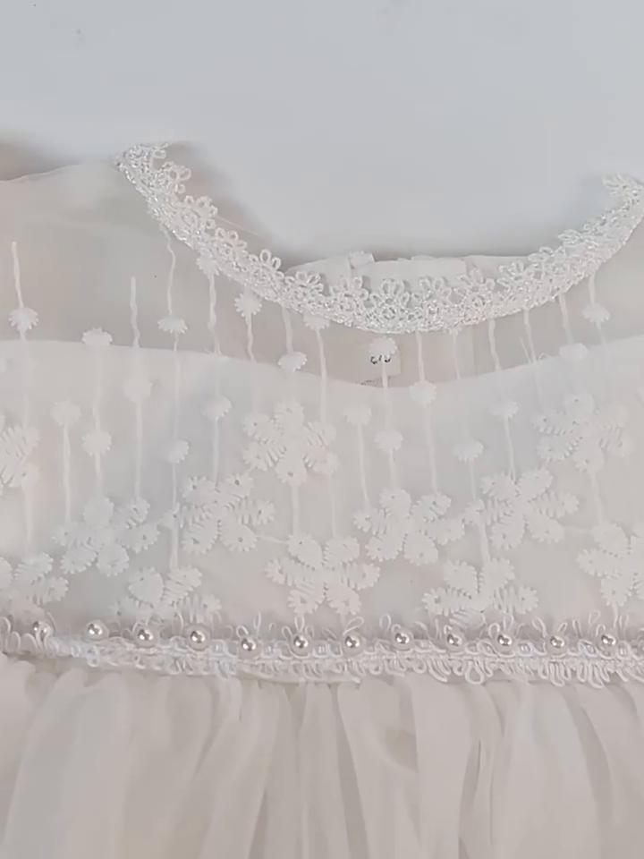Детские крестильные принадлежности, платье для малышей, платье для девочек, вечеринка, день рождения, свадьба, принцесса, белые платья для детей, девочка