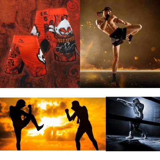 Шорты для кикбоксинга ММА Муай Тай Боевые виды спорта Тренировки по боевым искусствам Тренажерный зал Фитнес