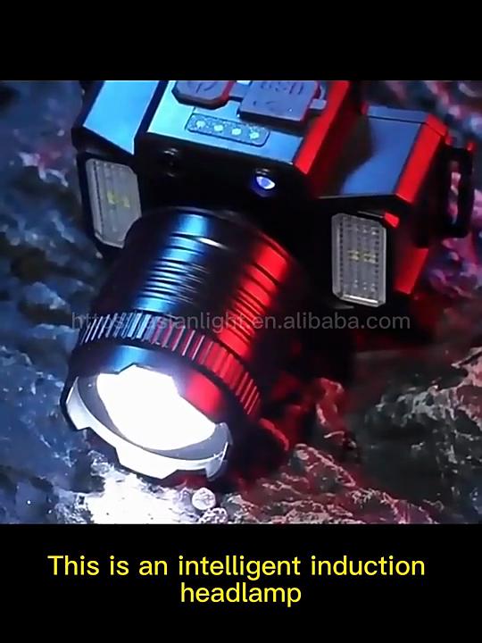 10H мощный сенсорный светодиодный налобный фонарь со встроенным аккумулятором 5600 мАч, мощный перезаряжаемый налобный фонарь, фонарик для рыбалки