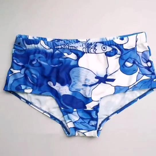 Мужские модные купальники, мужские плавки, трусы с низкой талией и съемной подкладкой, купальники, эластичные пляжные шорты