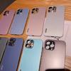 Тонкий однотонный акриловый чехол для телефона iPhone 7 8 Plus X Xs Xr, металлический алюминиевый защитный чехол для камеры iPhone 13 11 12 14 Pro Max