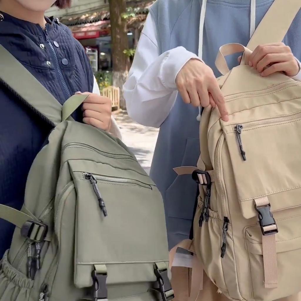 Мужской однотонный рюкзак для женщин, большой емкости, дорожный рюкзак, школьный рюкзак для школьников