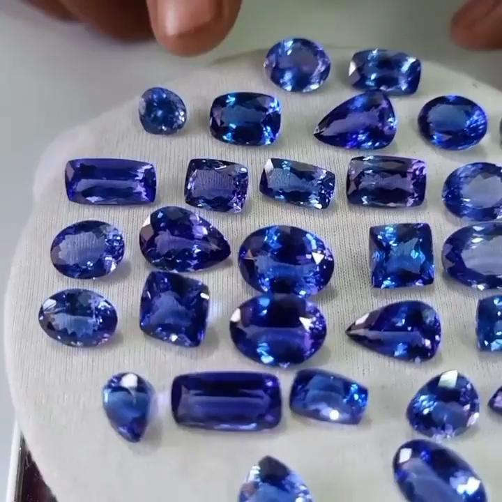 AA+ Quality Natural Tanzanite Gemstone, Loose Tanzanite Stone, Mix Shape Loose Gemstone, Tanzanite Lot, Natural Gemstone Lot.