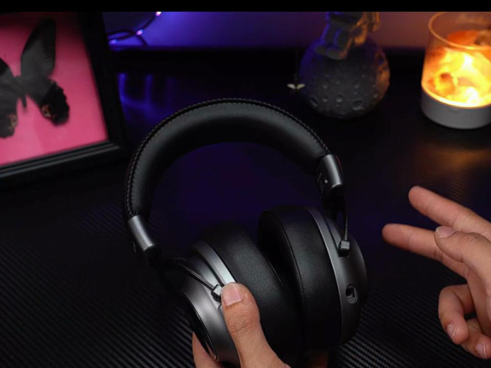 KINYO Игровые наушники, Беспроводные Bluetooth-наушники для киберспорта, Микрофон 2,4G, Черные, Зарядка Type-C