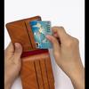 Мужской короткий кошелек на молнии из ПУ кожи с тиснением в виде долларов, складной кошелек, отделение для монет, держатель для карт, маленький кошелек
