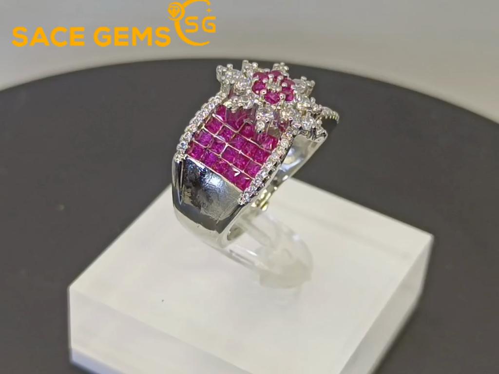 Sace Gems Классическое кольцо из медного сплава с цирконом, женские ювелирные изделия, свадебный подарок для вечеринки