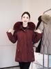 Winter Jackets Middle Age Woman Plus Size Outerwears Hooded Faux Fur Collar Thick Warm Casual Winter Coat Female Parkas