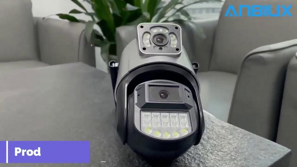 8-мегапиксельная 4K Wi-Fi IP-камера для улицы, 4-кратный зум, двойной объектив, двойной экран, PTZ-камера с автоматическим отслеживанием, видеокамера видеонаблюдения ICSEE