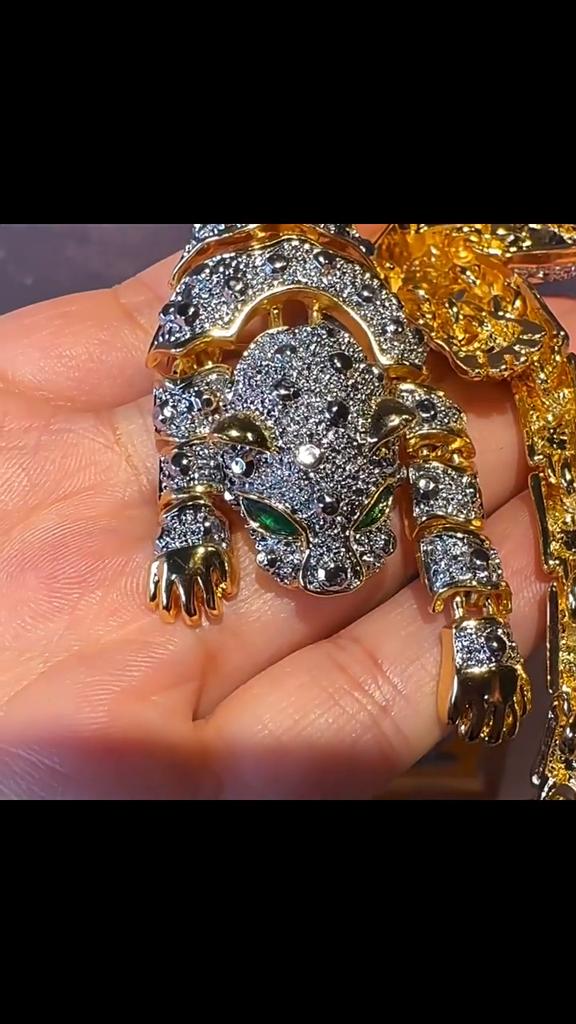 Оправа для бриллиантов Sense Of Diamond, брошь «Тигр в виде капли масла», индивидуальный дизайн, булавка для костюма, модный корсаж «Темперамент»