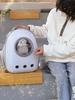 portable transparent space capsule pet carrier backpack breathable large capacity side open for cats outdoor travel