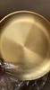Minimalist Metal Trays for Home 304 Stainless Steel Dinner Plate with Wide Rim Korean BBQ Buffet, Multipurpose Decorative Display Round Serving