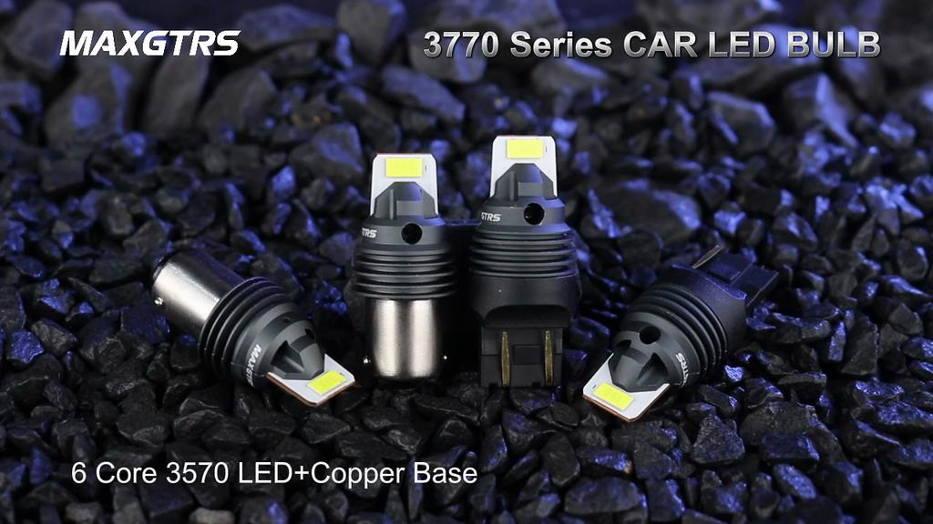 MAXGTRS 2 шт. 1156 P21W 1157 T20 Светодиодные 7440 W21W Заднего хода 7443 WY21W W21/5W Парковочные огни Дневные ходовые огни Чип 3570 Canbus