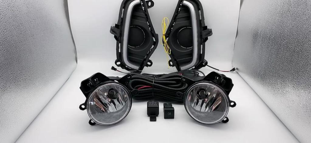 1 Set Fog Lights Headlight for Toyota Rav4 2019 2020 2021 Fog Lights Car Fog Lamp Kit With Harness Bulb Switch