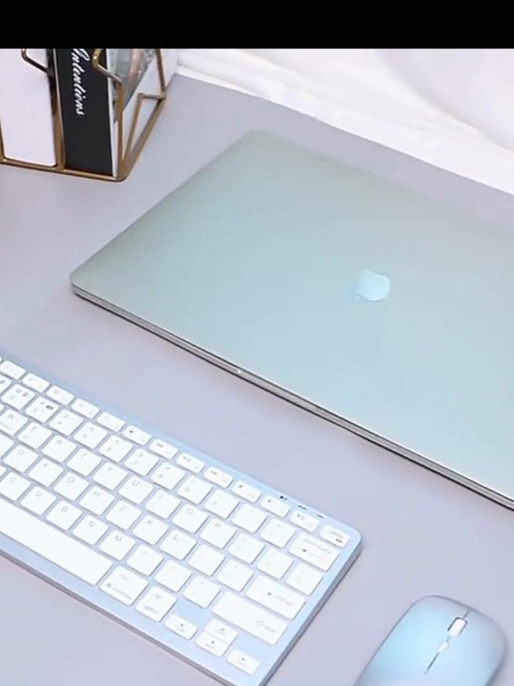 Беспроводная мышь и клавиатура для Mac, перезаряжаемая беспроводная Bluetooth-клавиатура для офисного ноутбука, белая и серебристая