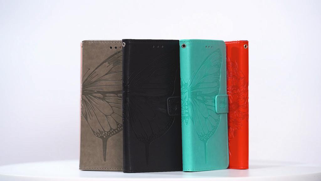 8-Color Butterfly-Patterned PU Leather Phone Wallet Case for Tecno Series.Camon 19,20,30,40,Pop 6,Pop 7,Pop 8,Pop 9,Spark 7,8,9,10,20,30,Spark Go...