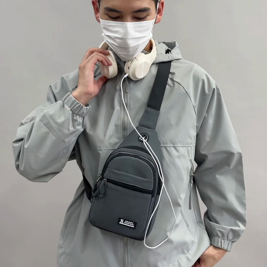 Мужская нагрудная сумка для путешествий, сумка кроссбоди большой вместимости, на плечо