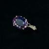 Natural Purple Sapphire 26.2 Ct 925 Sterling Silver Oval Pendant