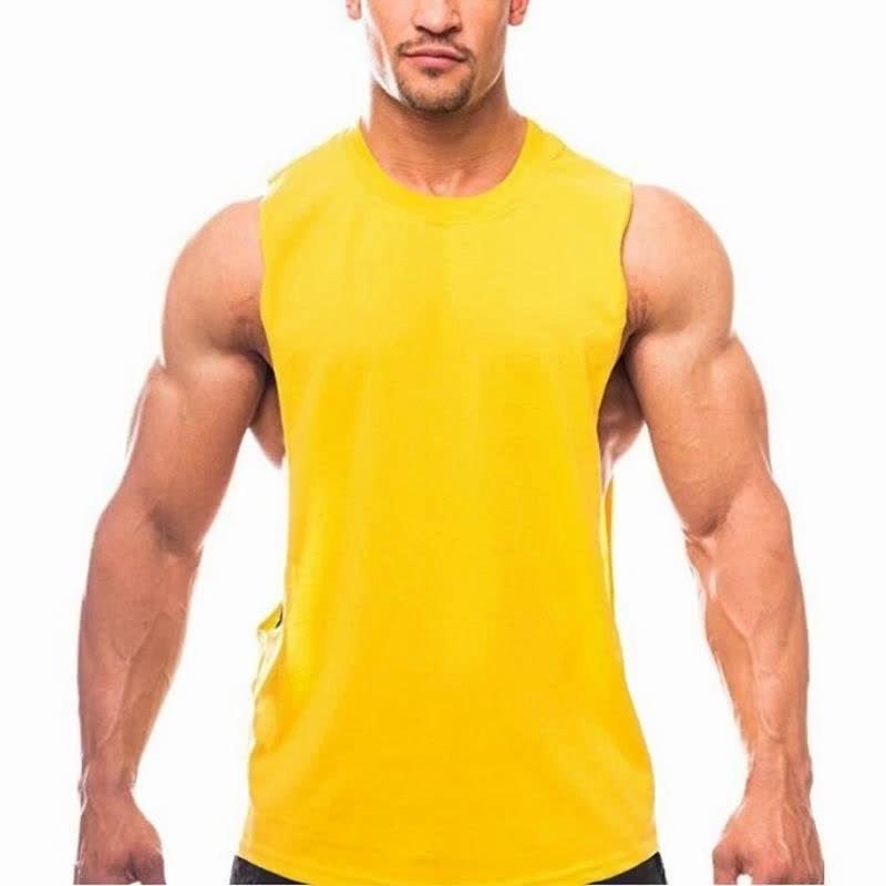 Muscleguys Summer Sleeveless Tshirts Mens Gym Causal Tanktops Muscle Vest