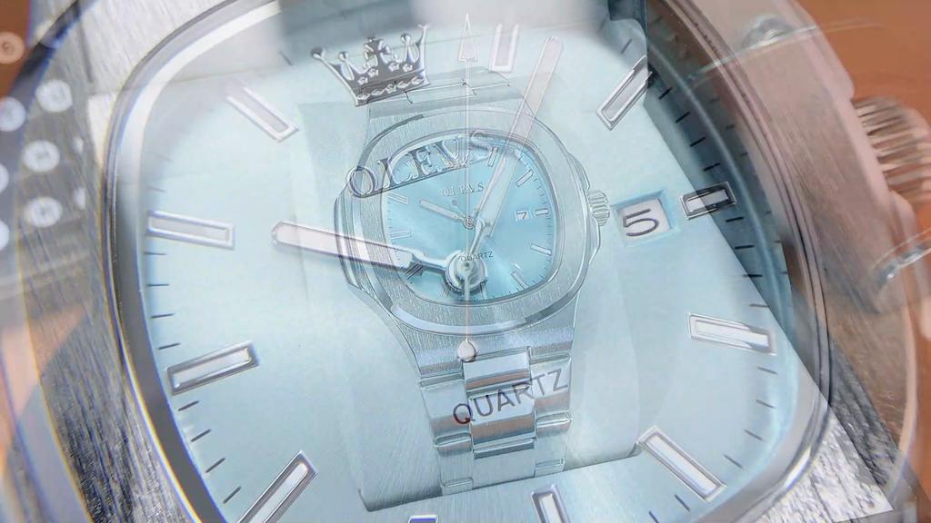 Luxury Man Watch Sports Waterproof Luminous Date Men Wristwatch High Quality Square Dial Quartz Men's Watches