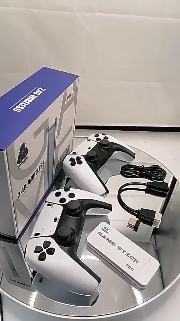 M15 Game Stick Мини-телевизор Портативная игровая консоль Беспроводные геймпады Видеоигры 64G 20000+ Ретро-игра HD Выход для двух игроков для PS1 и т. д.