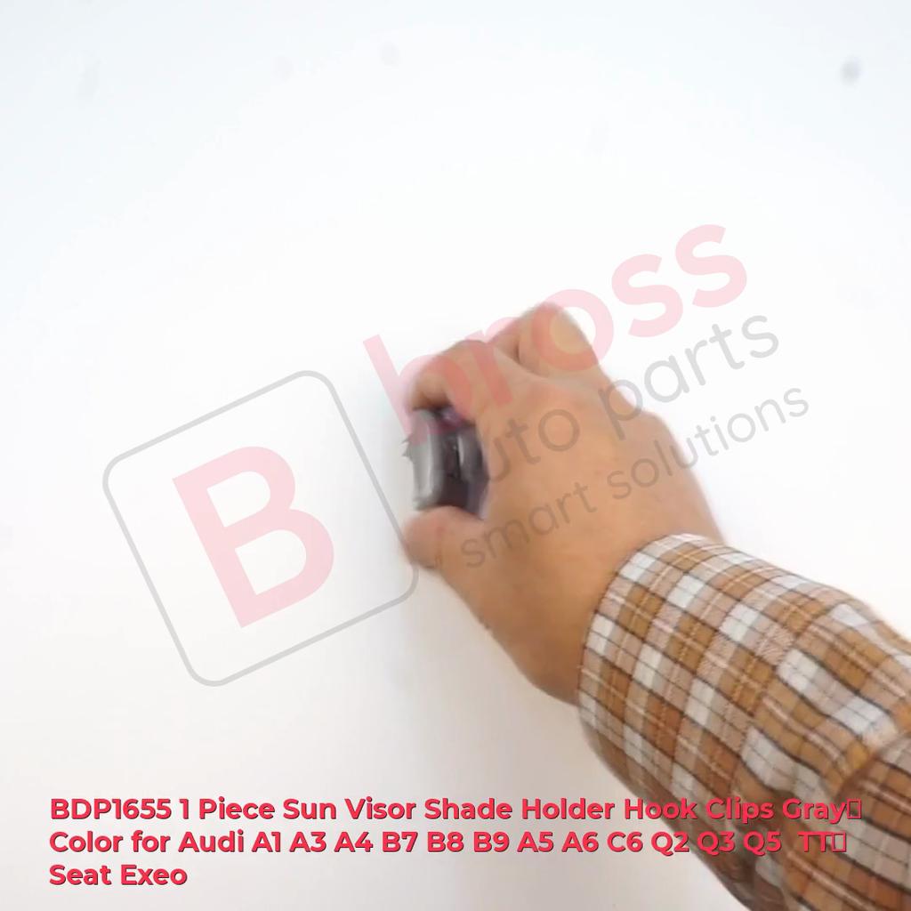 BDP1655 1 Piece Sun Visor Shade Holder Hook Clips Gray Color for A1 A3 A4 B7 B8 B9 A5 A6 C6 Q2 Q3 Q5 TT Seat Exeo