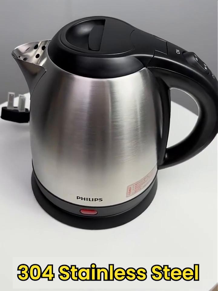 Philips Электрический чайник емкостью 1,2 л. Нержавеющая сталь 304. Защита от высыхания и перегрева.
