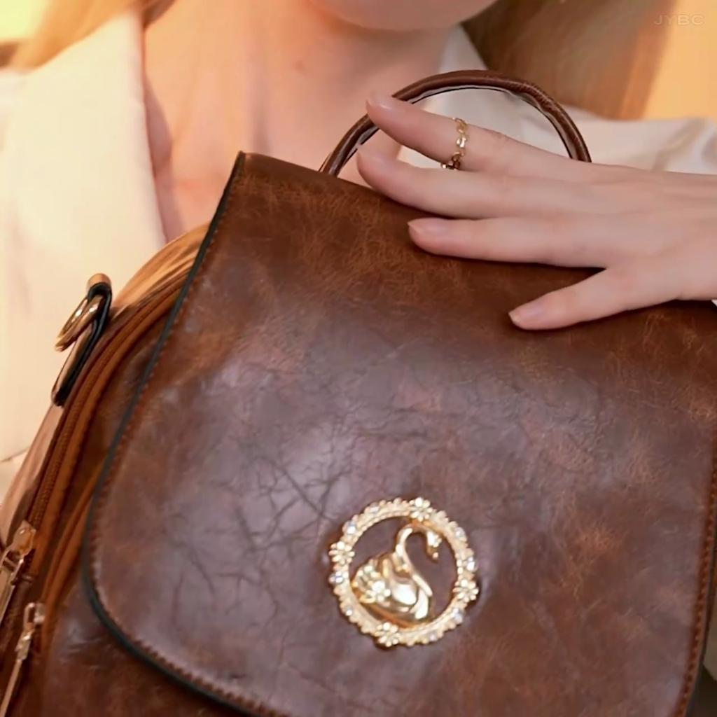 Женский кожаный рюкзак, дорожная сумка большой вместимости, женский