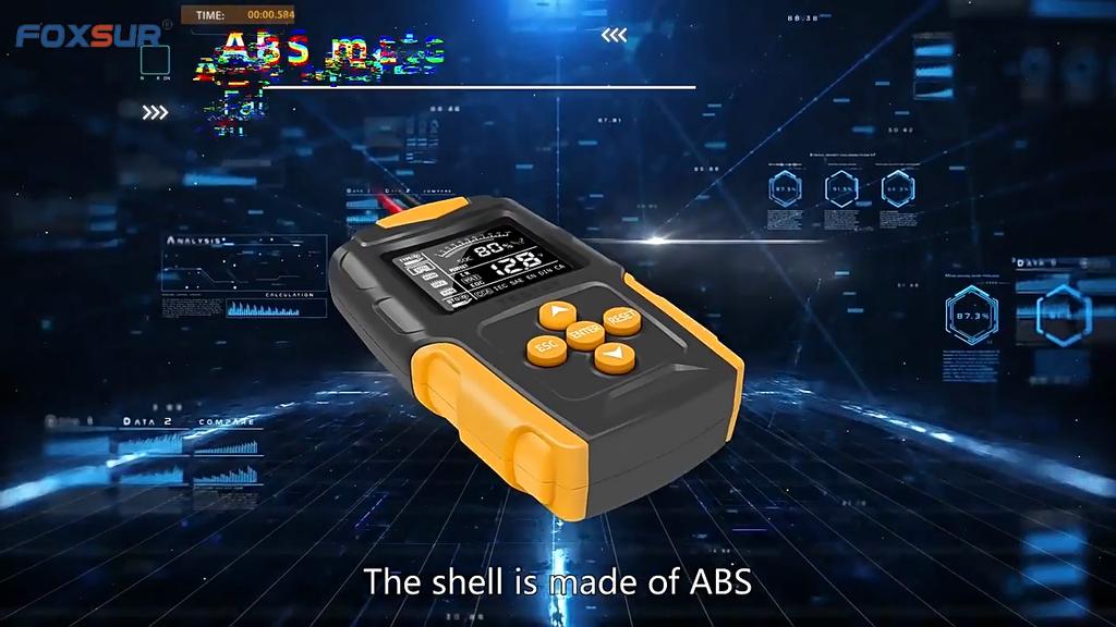 FOXSUR 12V 24V Car Battery Tester 12V/24V Battery Analazer FBT-200 for Wet/GEL/SLA/Flooded/EFB/Lead-Acid/AGM