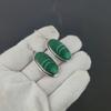 Серьги из натурального малахита, старинные серьги из стерлингового серебра 925 пробы, серьги-подвески из серебра в стиле бохо, подарки на день рождения, подарки для нее