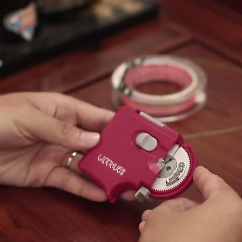 Автоматическая машина для вязки рыболовных крючков, портативный инструмент для вязки лески, универсальная адаптация, красный - идеально подходит для быстрой и удобной организации рыболовной лески