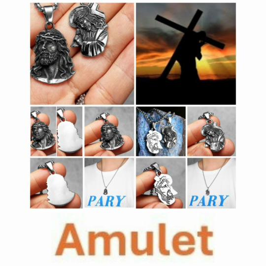 Vintage Jesus Cross God Christian Pendant Necklace Chain Unisex Fashion Gothic Amulet Talisman Jewelry Party Gift