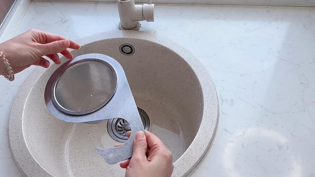 Stainless Steel Swan Drain Basket, Household Kitchen Hanging Drain Rack, Dry Wet Separation Storage Rack, Sink Filter Rack