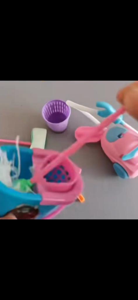 Набор миниатюрных игрушек для уборки для кукол, 9 шт., аксессуары для ведения домашнего хозяйства для ролевых игр, инструменты для уборки кукольного домика, бытовой набор игрушек