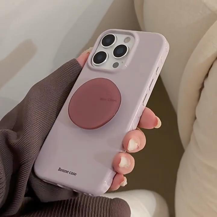 Аметистовый Брекет Яблоко 16 Чехол для Мобильного Телефона Iphone17promax Подходит для 12 Ретро Простой 15 Полностью Покрывающий Высококачественный Чехол для Мобильного Телефона