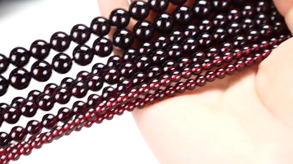 Бусины из натурального камня граната 2/3/4/мм круглые гладкие бусины для изготовления ювелирных изделий своими руками серьги браслет ожерелье аксессуары