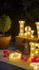 Alphabet Letter LED Lights Luminous Number Lamp Battery Warm Night Light for Home Wedding Birthday Christmas Party Decoration