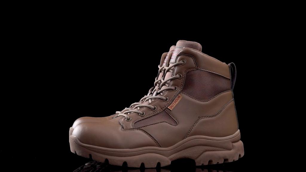 Men's High-top Hiking Boots Outdoor Shoes Military Boots Rubber Sole Large Size39-46