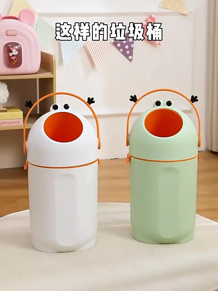 Accommodate Diapers Garbage Can Tall Diaper Pail, 15L Capacity with Odor-Sealing Flap & Quiet Operation, Round Barrel Holds Up to 16 Diapers,