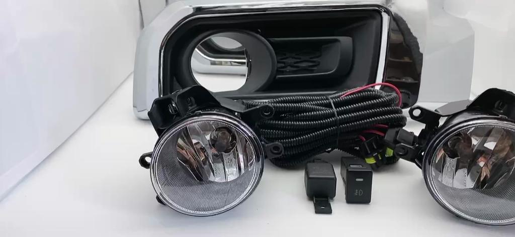 Fog Lights For Toyota 4Runner 4 Runner 2016 2017-2020 Fog Light for Headlight Fog Lamp Cover Grille Bezel Harness Switch Kit