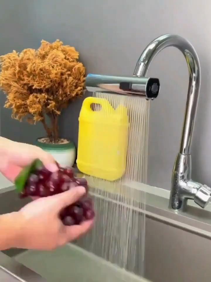 Кухонный водопад, трехрежимный, универсальный, поворотный, удлинительный, с защитой от брызг, насадка для мойки, многофункциональный